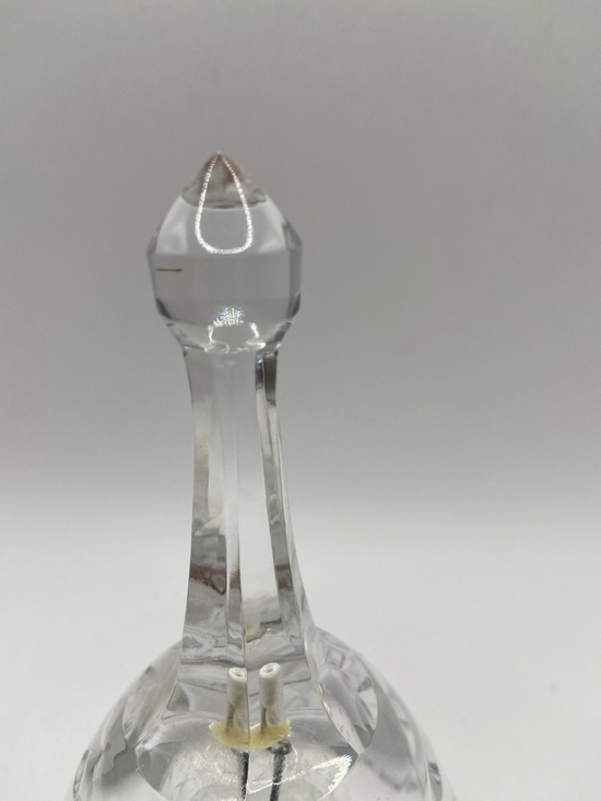 Vintage Atlantis Clear Full Lead Crystal Dinner Bell - Picture 5 of 6